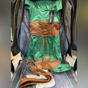 🎃 Dolls kill green elf adventurer costume size S NWT!!